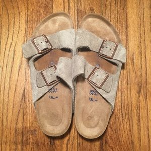 Birkenstock 38 suede Arizona softbed sandals